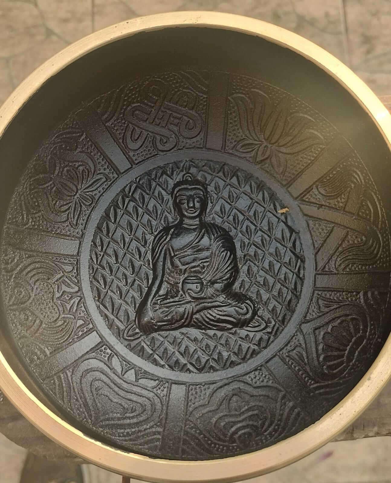 Cuenco Tibetano Buda 15 cm imagen 2